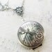 Silver Locket Necklace - Silver Dragonfly Pond Locket - Jewelry by BirdzNbeez