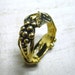 SALE- Grapevine Ring in Gold Covered Bronze