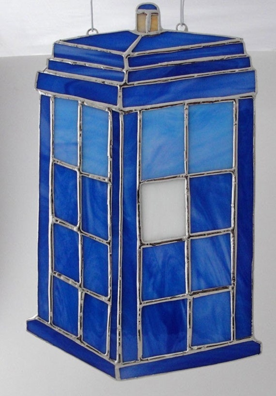 Items similar to Stained Glass TARDIS on Etsy