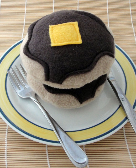 Squeaky Pancake and Syrup Toy for Small Dogs