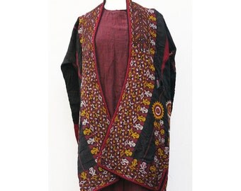 Vintage Turkmen Chyrpy, Tekke False Sleeve Mantle, Turkman, Turkoman Robe