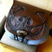 Reserved for JOANNA-Leather Belt Bag -Art Nouveau Leather Belt Bag-Multi Leather Belt Bag-Boho Leather Belt Bag-Faerie Fae Leather Belt Bag