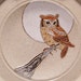 Owl and Moon 5 inch Pottery Spoon Rest rt