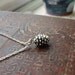 Sterling silver pine cone necklace