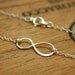 Sterling silver Infinity necklace