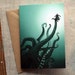 Giant Octopus - Illustrated Card - Art Card - Birthday Card - Humorous Card - Blank Card