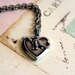 dinosaur locket necklace. Brontosaurus and silver ox