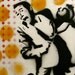 A Boy and His Bike... Original Stencil \/ Graffiti Art Painting on Wood Box