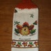 Gobble Gobble Turkey Hand Towel With Carrot Orange Crocheted Top