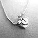 Heart Charm with personalized stamping. "I&Mom"
