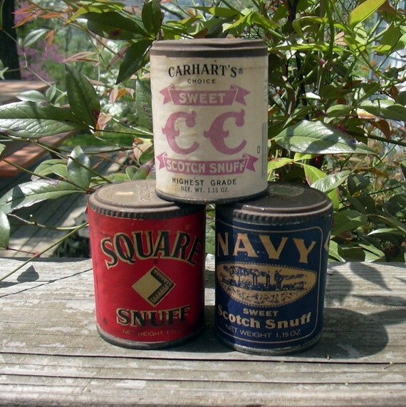 VINTAGE Snuff CansTobacciana