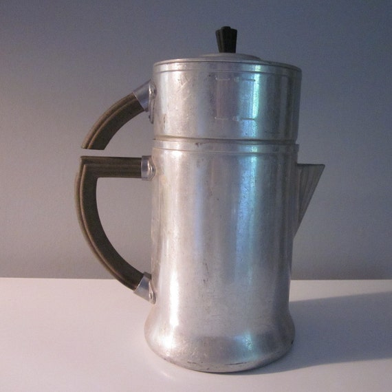 Vintage Aluminum Coffee Pot Wearever 1950s 2014