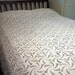 Vintage Crocheted Bedspread - 1940s Pinwheel