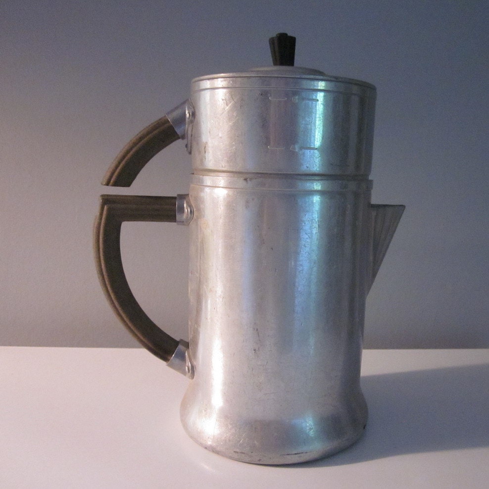 Vintage Aluminum Coffee Pot WearEver 1950s