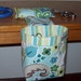 Thread Catcher, Scrap Caddy, Scrap Bag, Pincushion - Natural Effects