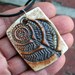 Rustic Henna Flower Porcelain Pendant 2