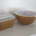 Vintage Pyrex Mixing Bowl - Covered Dish - Cocoa Brown