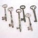 Vintage Skeleton Keys - 6 Large Rustic
