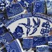 HUGE BLuE WiLLoW CoLLeCTiON - 200 ViNTaGE CHiNA MoSAiC TiLES