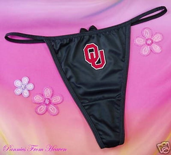 OKLAHOMA SOONERS College Sports Thong Panty / Panties