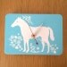 Mini Wall Hanging Clock - Horse