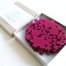Felt Flower Coasters Set of 4 - Fuschia