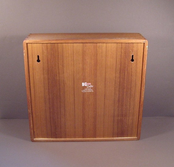 Teak Cassette Tape Holder Mid Century Modern Kalmar