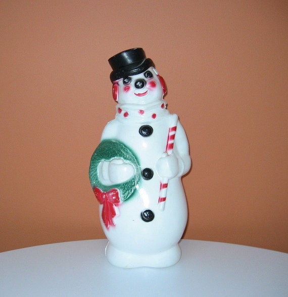 Vintage Plastic Snowman 7