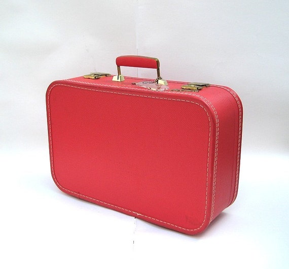 red suitcase large