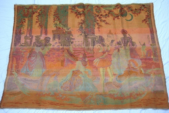 Antique Belgian Tapestry Extra Large Wall Hanging Measures