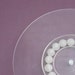 Modern Lucite Lazy Susan with See-Through Roller Ball Design