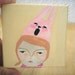 original small painting canvas-mad bunny