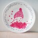 hand painted plate- original illustration drawing