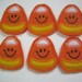 Candy Corn Felt Embroidered Halloween Embellishment