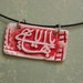 The Greatest Name--- handmade pottery pendant necklace