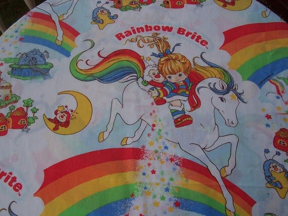 Vintage RAINBOW BRITE sheet set TWIN by FunkyQuailVintage on Etsy