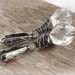Rustic jewelry organic earrings Rock Crystal Clear Quartz earrings oxidized sterling silver Fall wedding autumn fashion Shabby chic - Leda