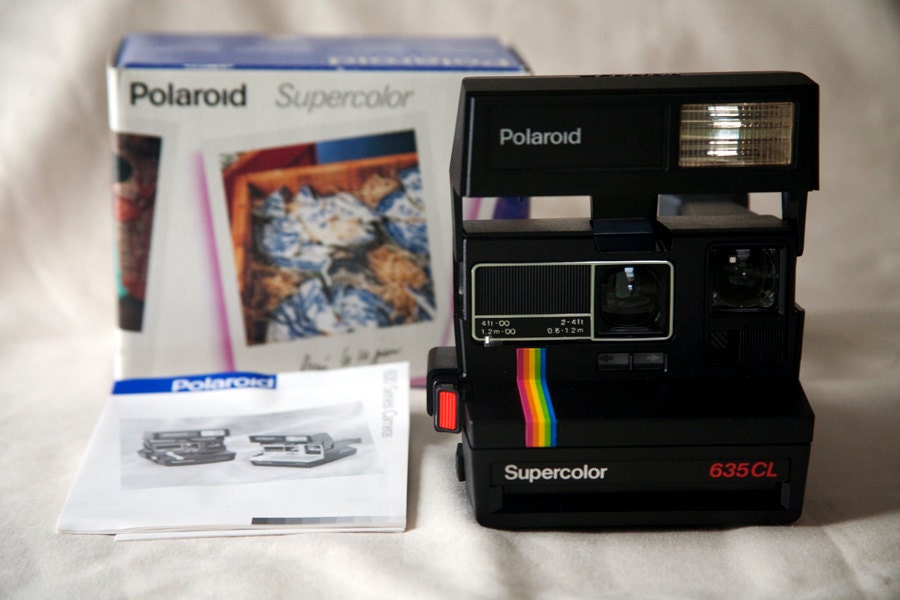 Vintage Black Polaroid Supercolor 635CL Camera with by manycams