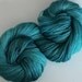 Handpainted hand dyed bfl fine dk yarn Hebridean colours Sparkling Sea 3.3ozs 320yds approx 15wpi