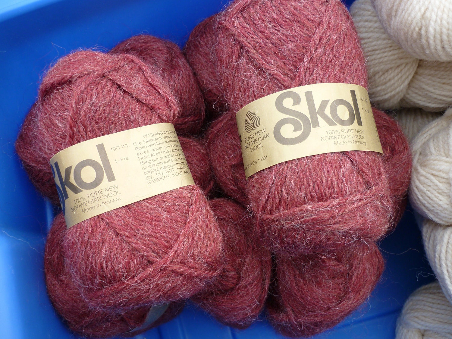 12 Skeins Norwegian Wool Yarn