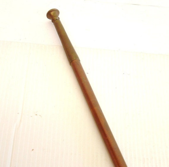 Vintage antique long copper and brass English hunting horn