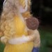 Pregnant/ Pregnancy Breastfeeding Needle Felted Doll - Sun Gold Goddess