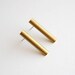 Little Brass Bar Earrings - Vintage Jewelry - Free Shipping in the US