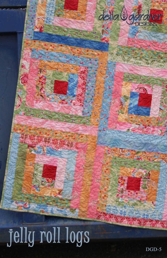 Jelly Roll Logs Quilt Pattern