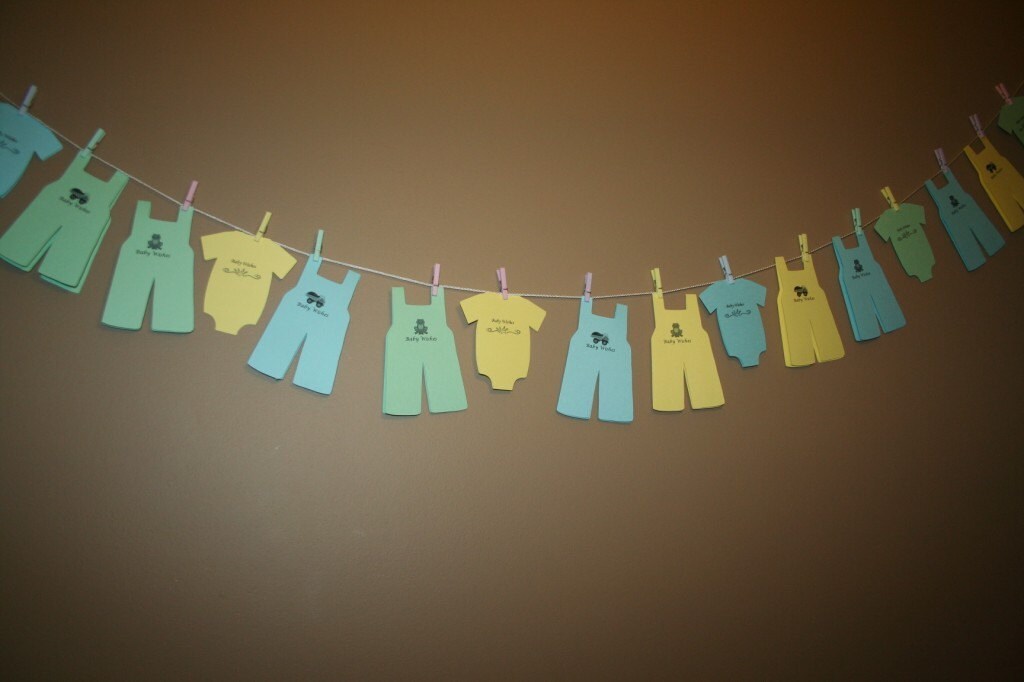 Baby Shower Wish/Advice Clothesline Favor by crafts2move on Etsy