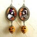 Witchypoo - Witchy Halloween Earrings with Jack o lantern OR Bat Charm Drops