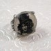 Top hat girl vintage image cocktail ring