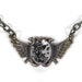 Steampunk Jewelry Necklace Vintage Watch Brass 2 Headed WINGED SNAKE Wedding Anniversary Mothers Day - Steampunk Jewelry by edmdesigns