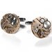 Steampunk Jewelry Mens Watch Cufflinks Vintage Round Rose Gold Cuff Links Wedding Groom Anniversary Fathers Day Gift - Jewelry by edmdesigns