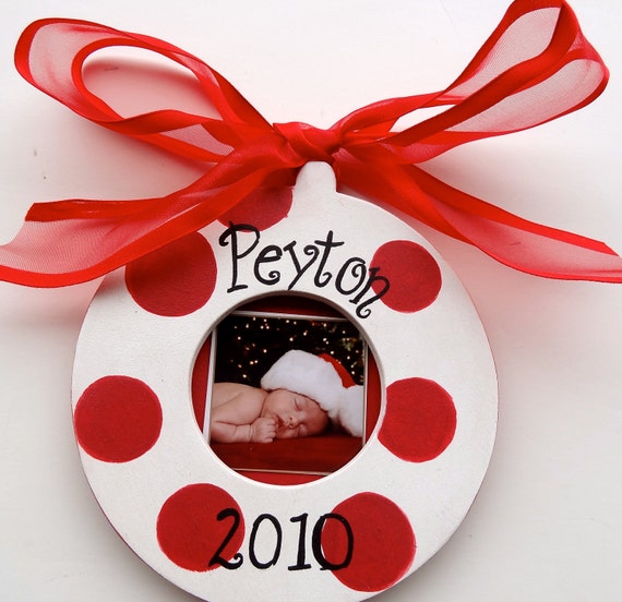 Items similar to Personalized Ornament Christmas Holiday Photo Picture ...